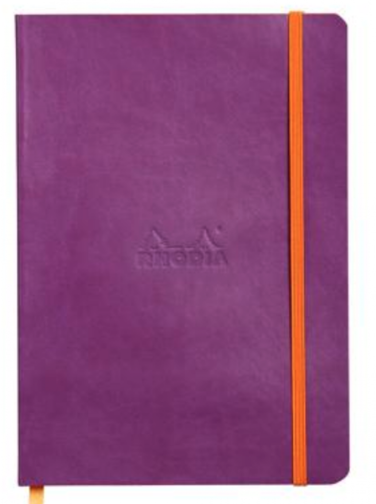 Rhodiarama A5 Notebook - Violet / LINED